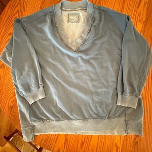 Aerie Oversized V-Neck Sweatshirt